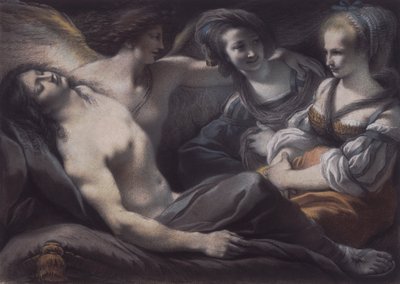 Armida contemple le Rinaldo endormi - Giuseppe Cades